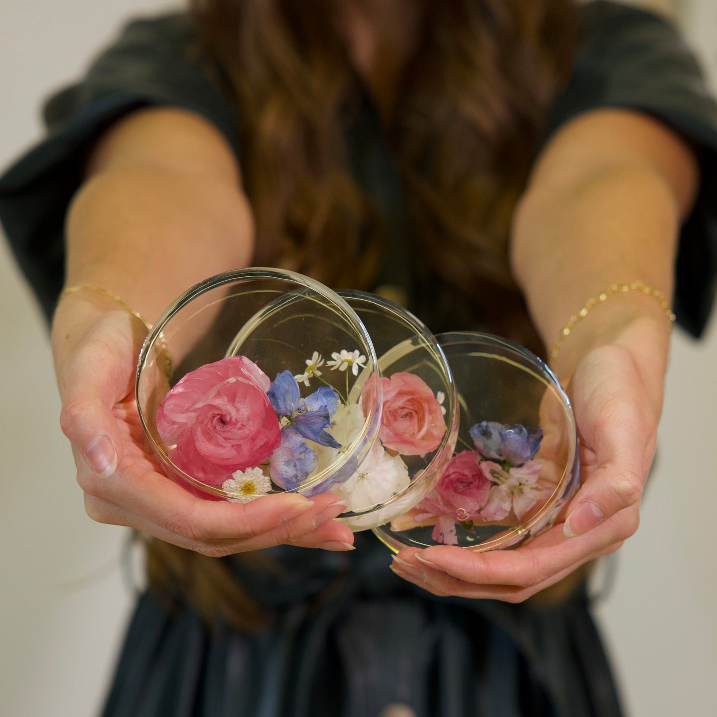 Resin Floral Coasters
