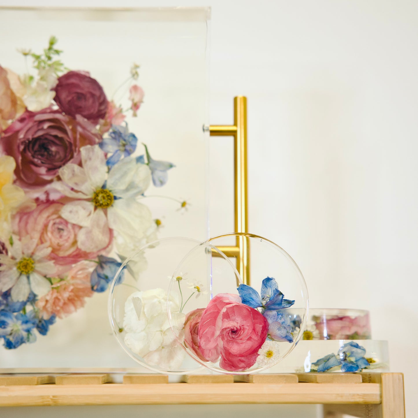 Resin Floral Coasters