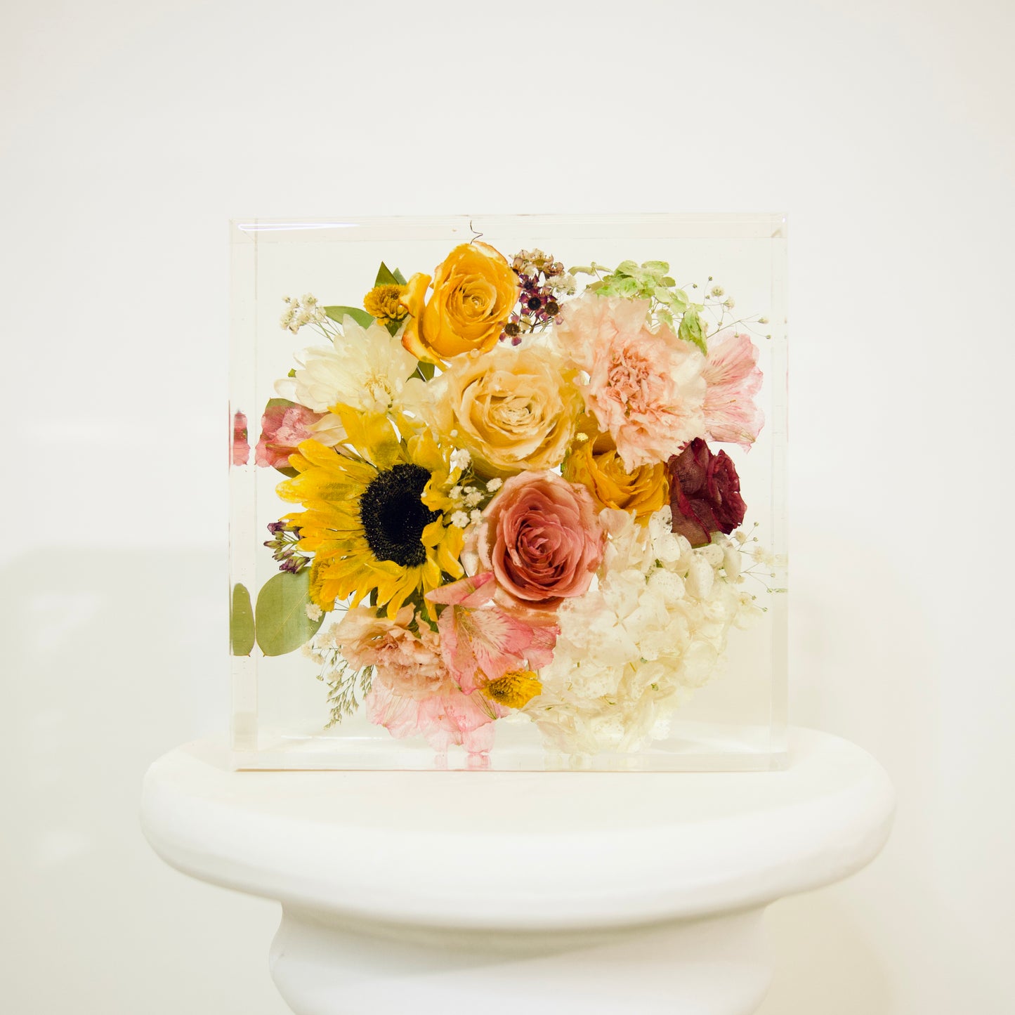 Square – Resin Floral Block