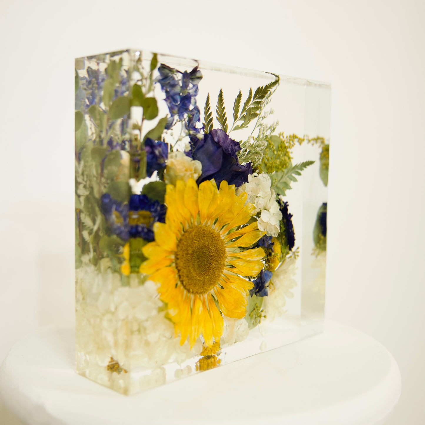 Square – Resin Floral Block