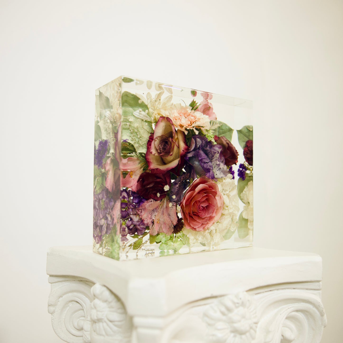 Square – Resin Floral Block