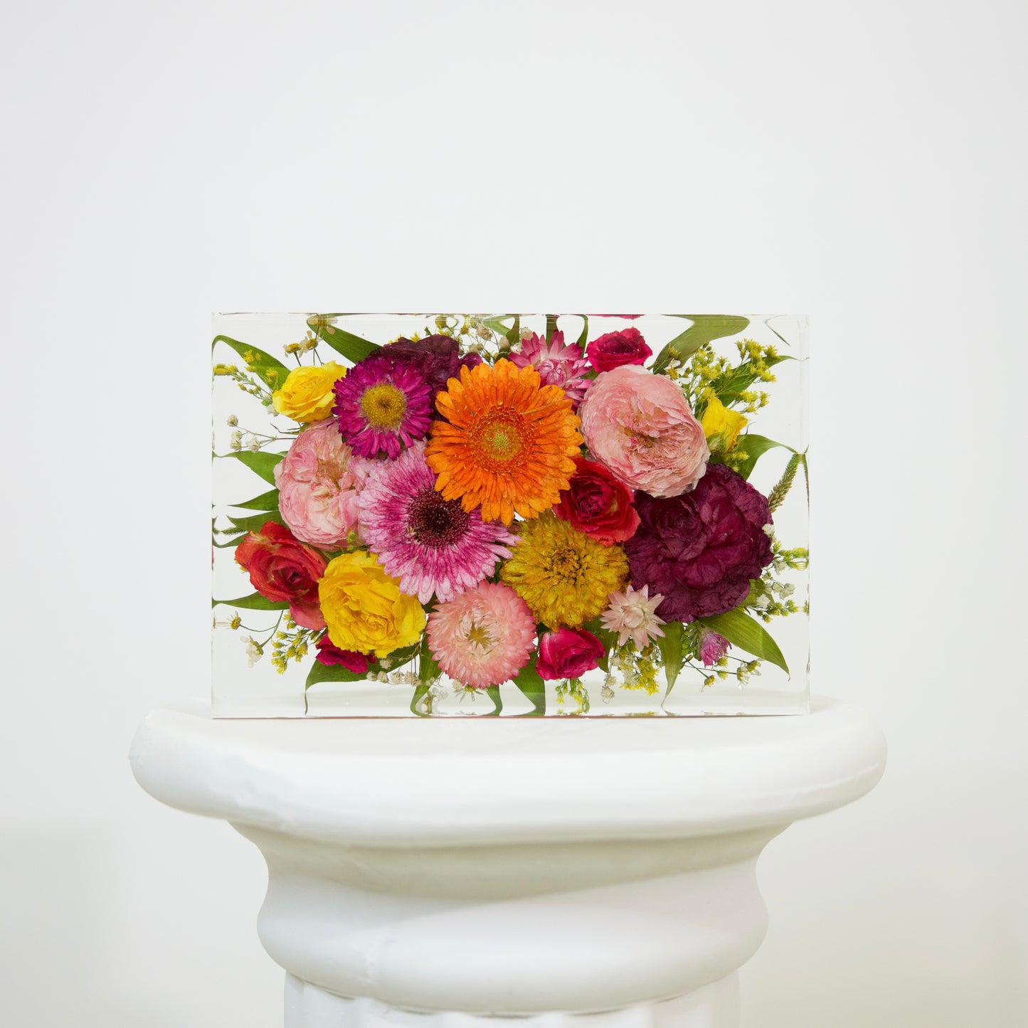 Rectangle – Resin Floral Block