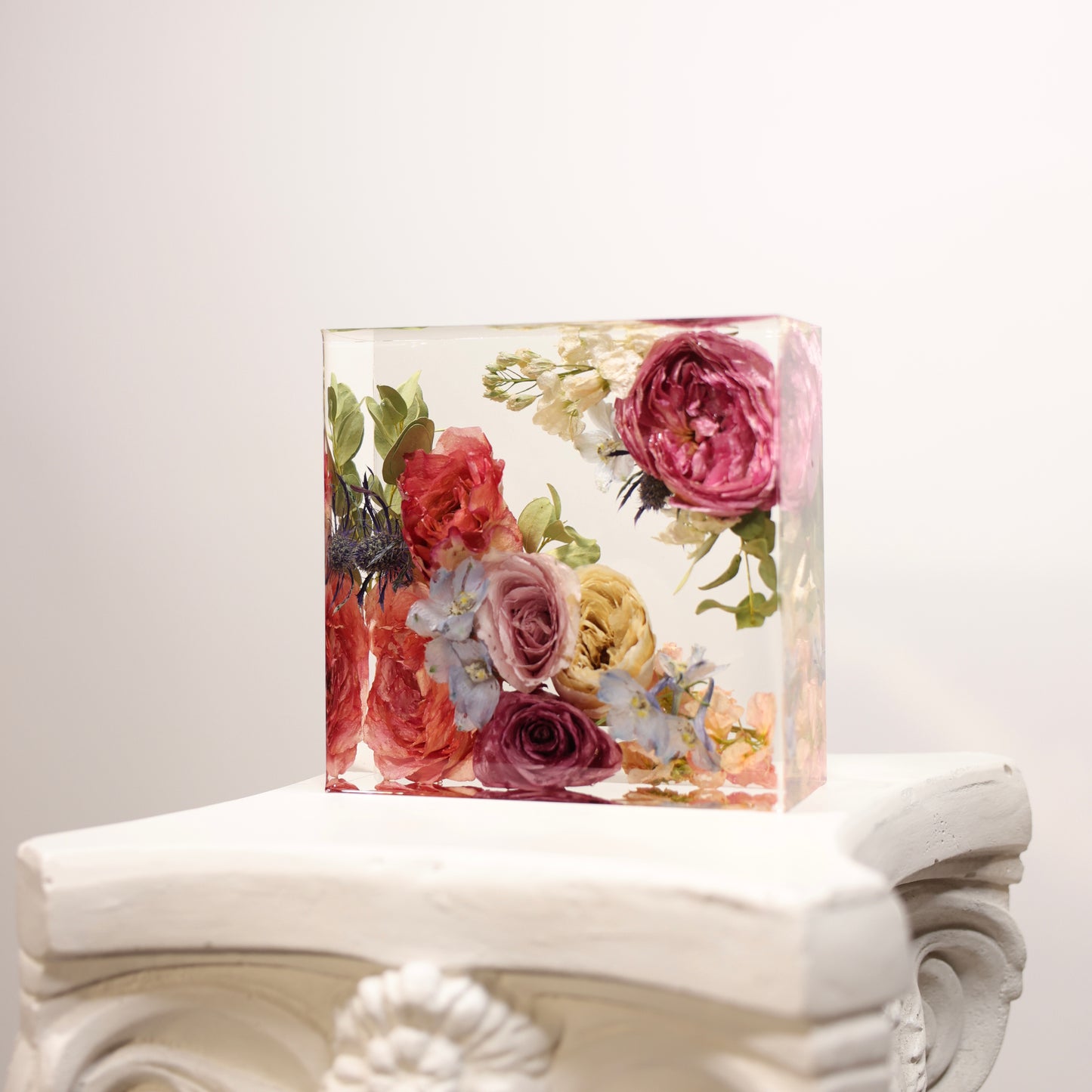 Square – Resin Floral Block