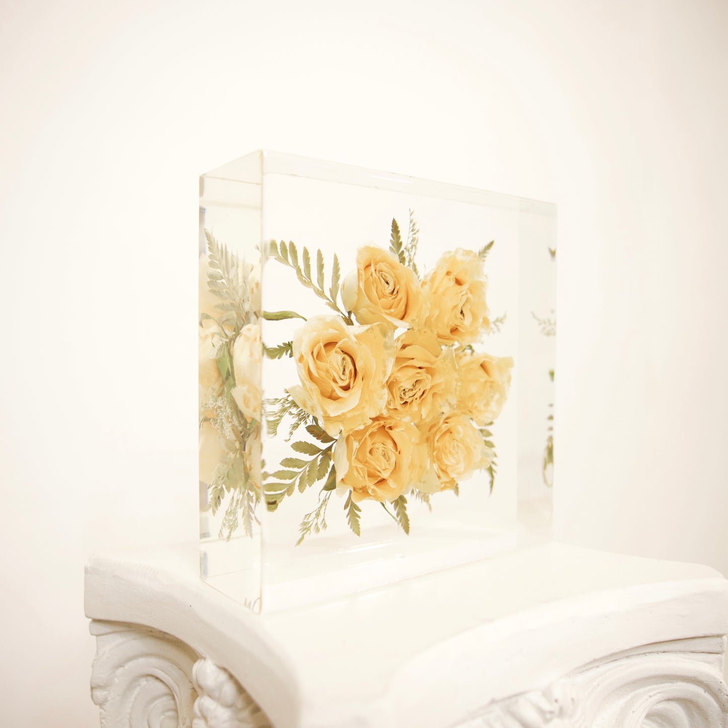 Square – Resin Floral Block